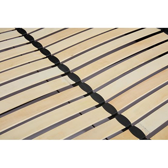 Tapecirani krevet s visokim uzglavljem PALLAZO crni - 160x200 cm