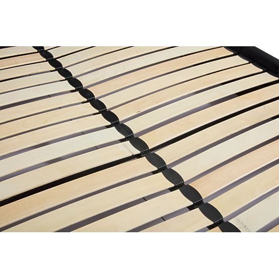 Tapecirani krevet s visokim uzglavljem PALLAZO crni - 160x200 cm