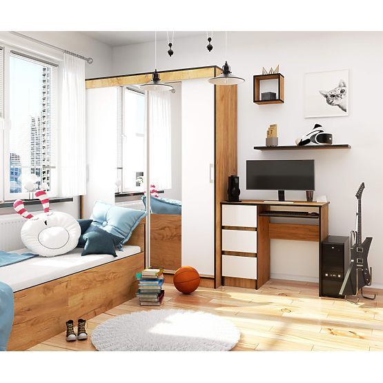 PISAĆI STOL A-6 CLP HRAST CRAFT / BIJELI LIJEVOSTRANI