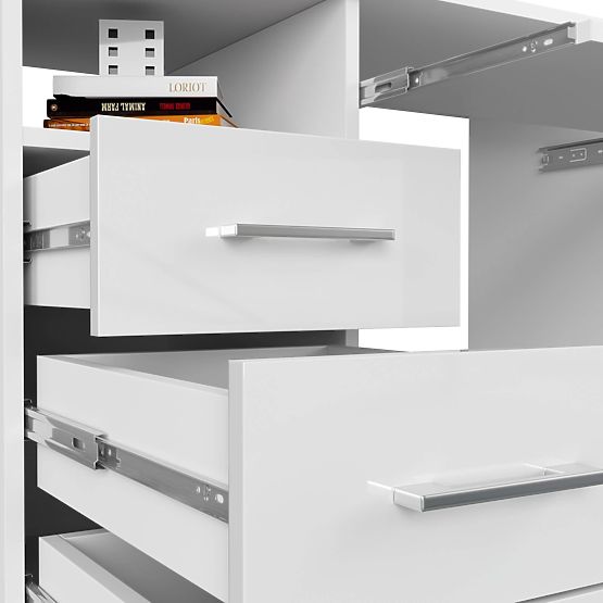 PISAĆI STOL ANA PK BIJELI / BIJELI SJAJ