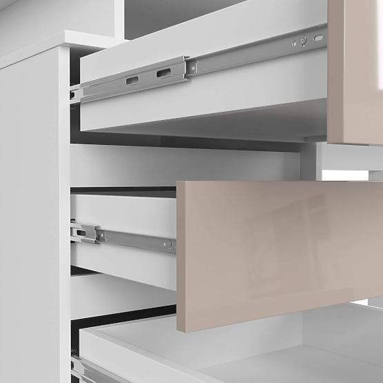 PISAĆI STOL CLP 135 cm PK BIJELI / CAPPUCCINO SJAJ