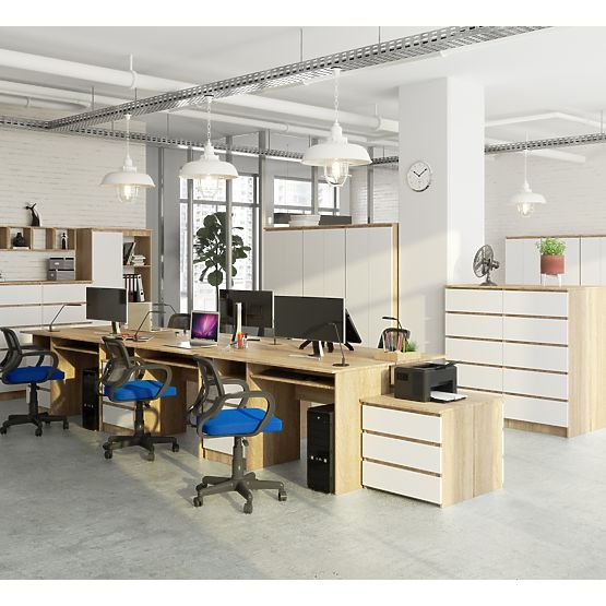 PISAĆI STOL CLP 135 cm PK SONOMA / BIJELI