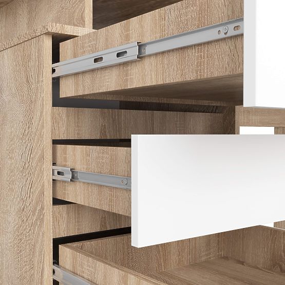 PISAĆI STOL CLP 135 cm PK SONOMA / BIJELI