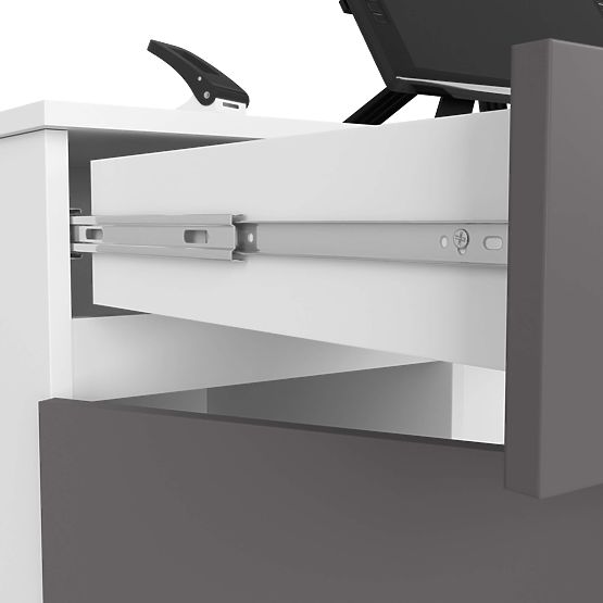 PISAĆI STOL CLP A5 2D 2SZ PK BIJELI / SIVI