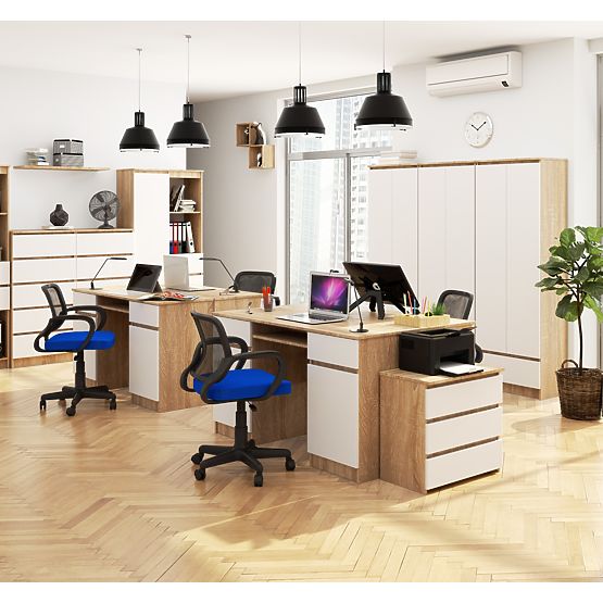 PISAĆI STOL CLP A5 2D 2SZ PK SONOMA / BIJELA