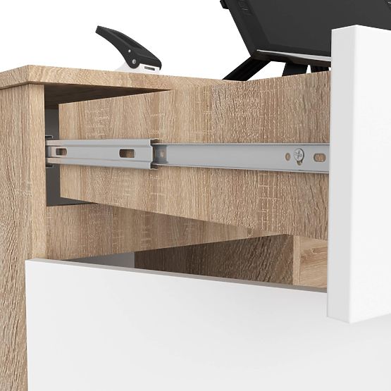 PISAĆI STOL CLP A5 2D 2SZ PK SONOMA / BIJELA