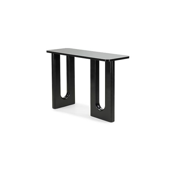 Pisaći stol/konzola Lichi 120 cm, crna, lukovi
