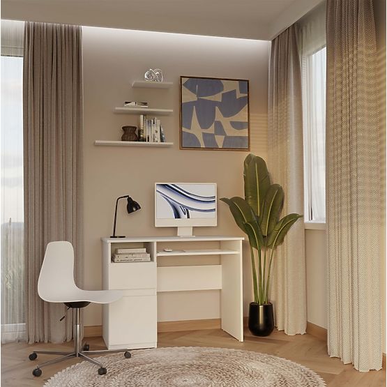 Radni stol PORTO LIJEVI BIJELI