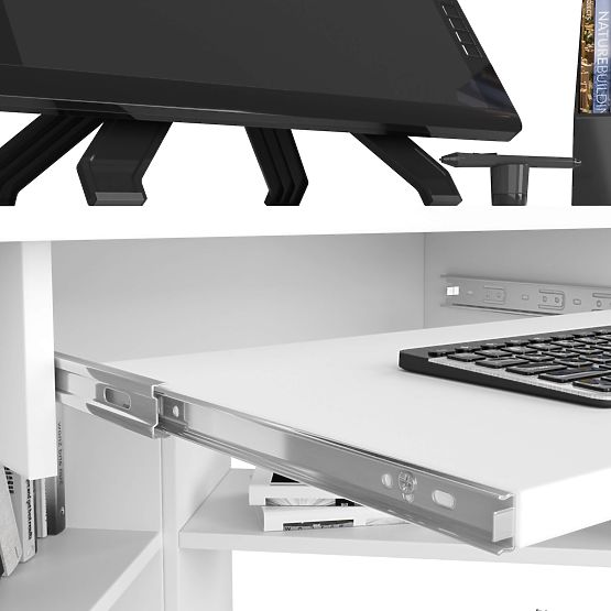 PISAĆI STOL TED PK BIJELI