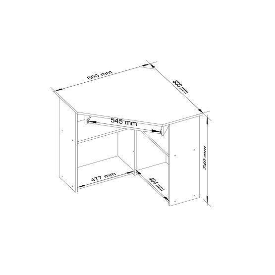 PISAĆI STOL TED PK HRAST SONOMA