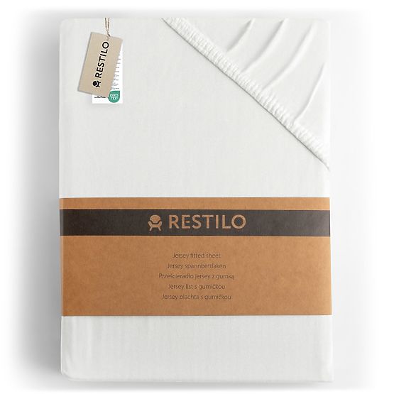 Plahta AMBER bijela klasični stil materijal jersey 80-90x200 DecoKing
