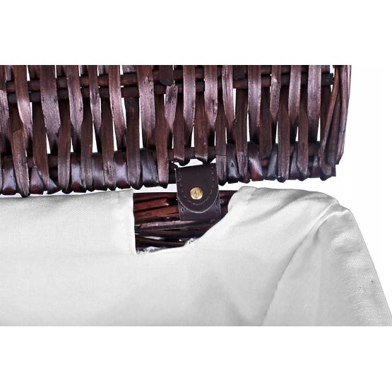 Pleteni koš 72L 40x30x60 cm smeđi