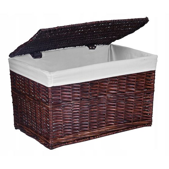 Pleteni sanduk 105L 66x40x40 cm smeđi