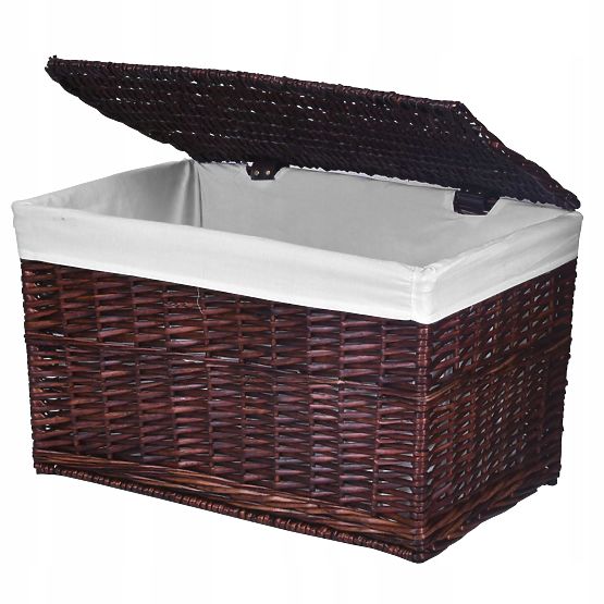 Pleteni sanduk 105L 66x40x40 cm smeđi