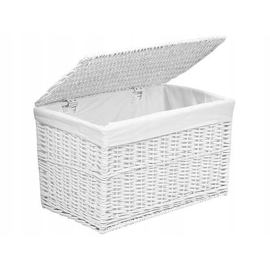 Pleteni sanduk 65L 56x34x34 cm bijeli