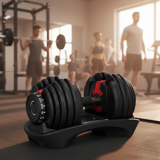 Podesiva lijevana bučica s postoljem opterećenja 2,5-24 kg ModernHome