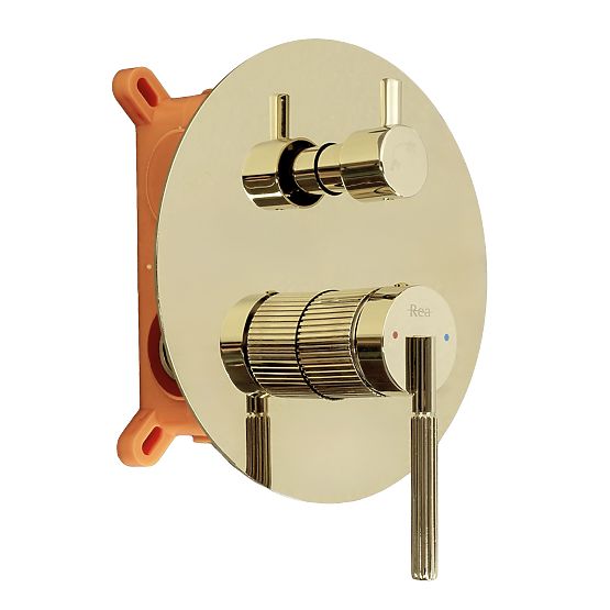 Podžbukni tuš set Rea Argon Zlatna + BOX