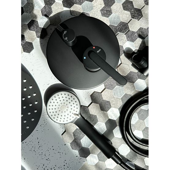 Podžbukni tuš set Rea Ontario Crna + BOX