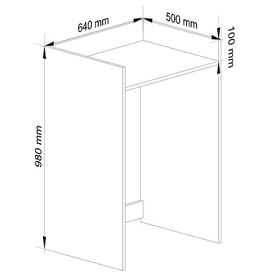 POKLOPAC ZA STROJ ZA PRANJE FIN HRAST SONOMA
