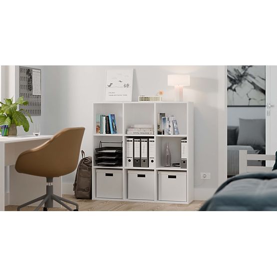 Polica Malax 3X3 H BIJELA