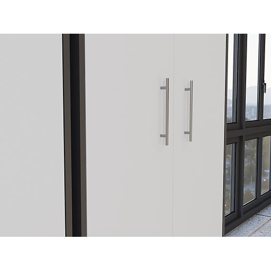 Polica Oliv 2D ANTRACIT BIJELA