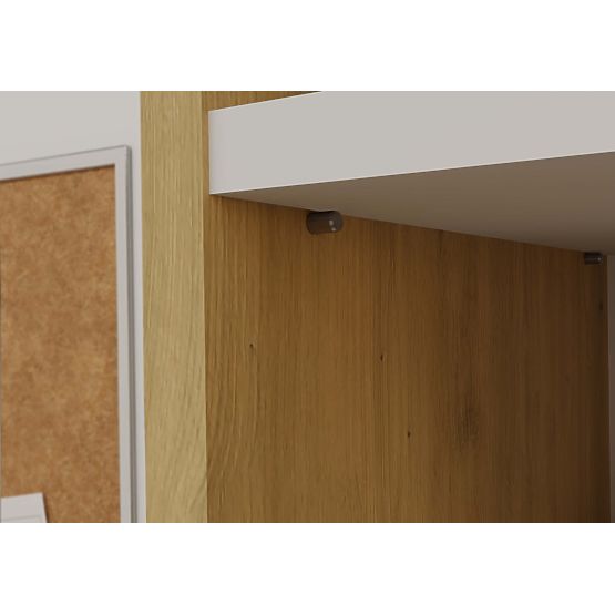 Polica Onyx R80 HRAST ARTISAN BIJELA