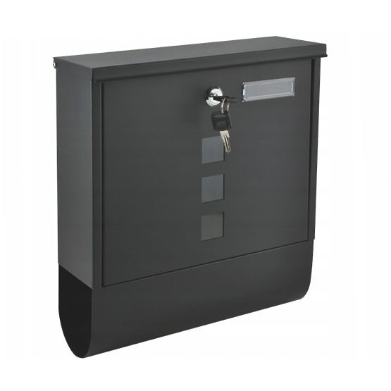 Poštanski sandučić s držačem za novine od pocinčanog čelika