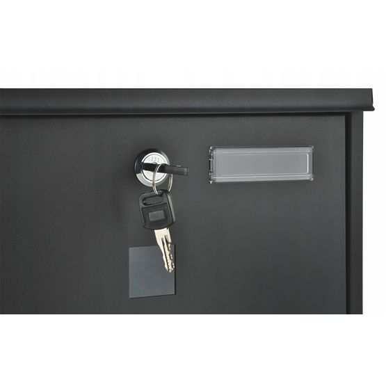 Poštanski sandučić s držačem za novine od pocinčanog čelika