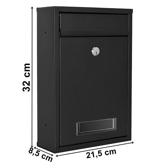 Poštanski sandučić za pisma Gustav crni