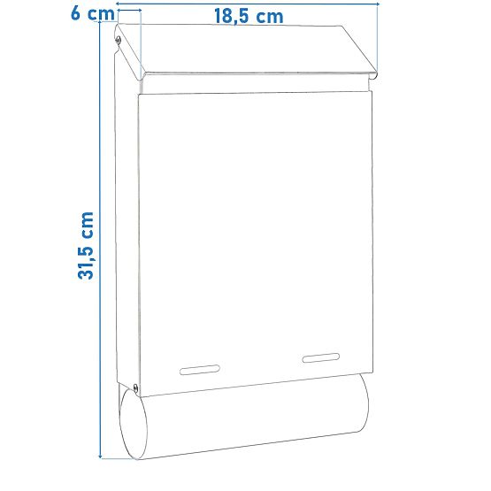 Poštanski sandučić za pisma Hadvar crna