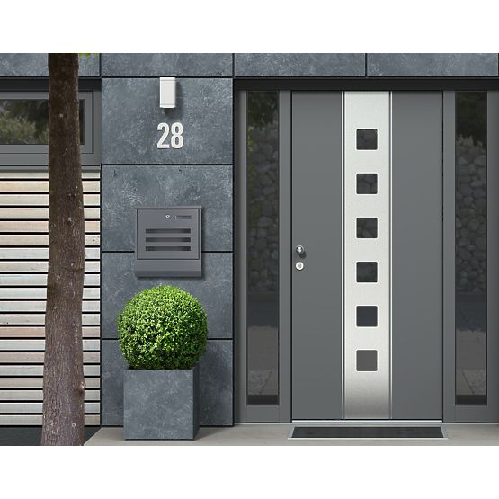 Poštanski sandučić za pisma i novine od nehrđajućeg čelika