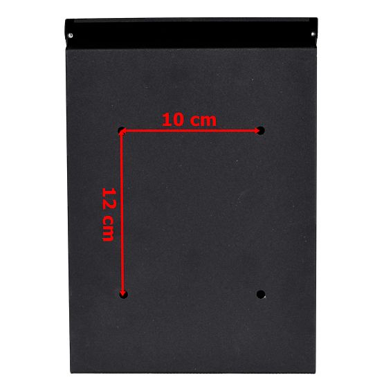 Poštanski sandučić za pisma Odvin crna