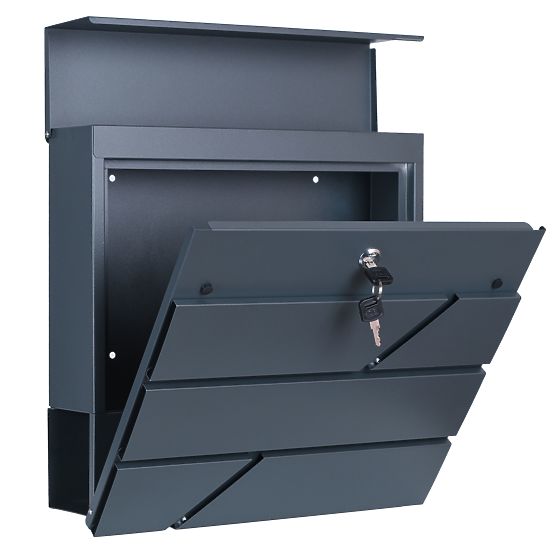 Poštanski sandučić za pisma Tove s držačem za novine antracit