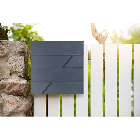 Poštanski sandučić za pisma Tove s držačem za novine antracit