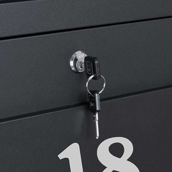 Poštanski sandučić za pisma Vidar crni s natpisima