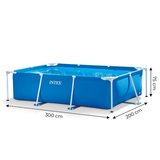 Pravokutni vrtni bazen s okvirom 3x2m Intex
