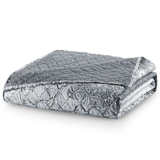 Prekrivač ALHAMBRA siva tiskani materijal mikrovlakana 220x240 DecoKing