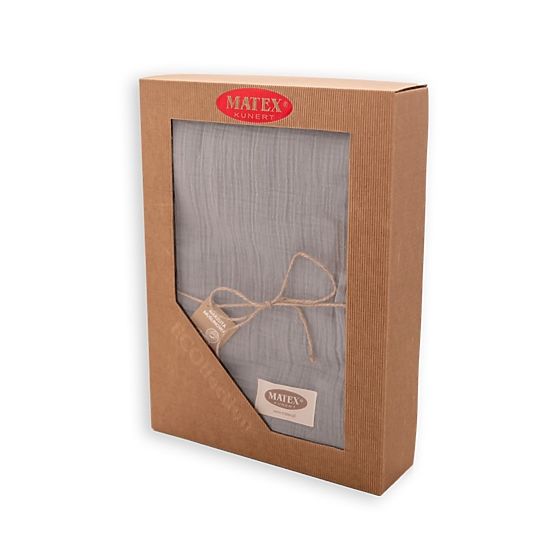 Prekrivač od muslina 210x240 tamno sivi