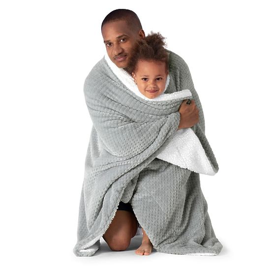 Prekrivač SHLEEPY sivi s žakard uzorkom klasičnog stila 220x240