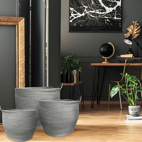 Prirodne košare BOHO - set od 3 kom