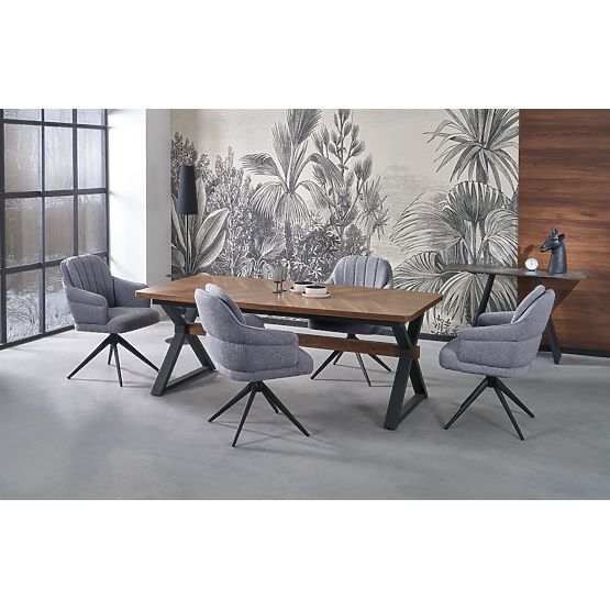 Proširivi stol BARON, orah/crna (2p=1ks)