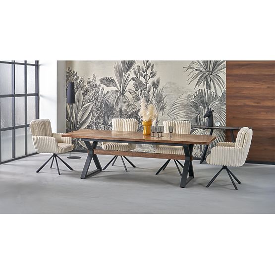 Proširivi stol BARON, orah/crna (2p=1ks)