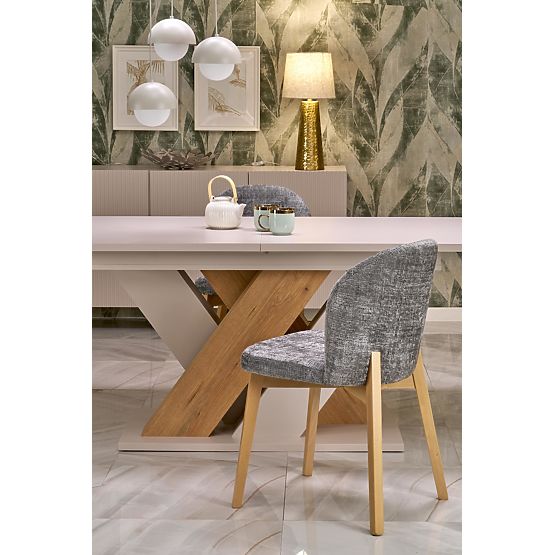 Proširivi stol BRANDON 160-200/90 cm kašmir/dub cremona (2p=1ks)