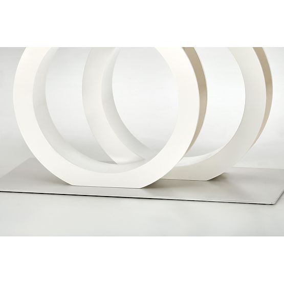 Proširivi stol GALARDO, bijeli / zlatni (3p=1ks)