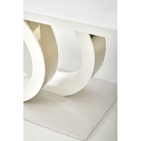 Proširivi stol GALARDO, bijeli / zlatni (3p=1ks)