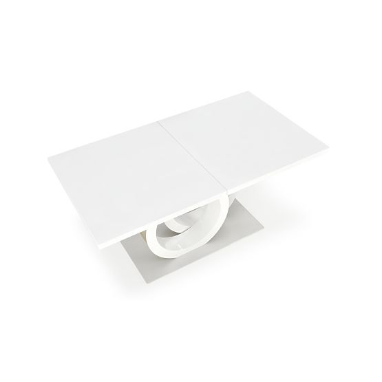 Proširivi stol GALARDO, bijeli / zlatni (3p=1ks)