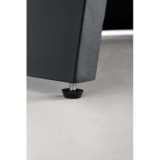 Proširivi stol GIACOMO, ploča - prirodna, noga - crna (2p=1ks)