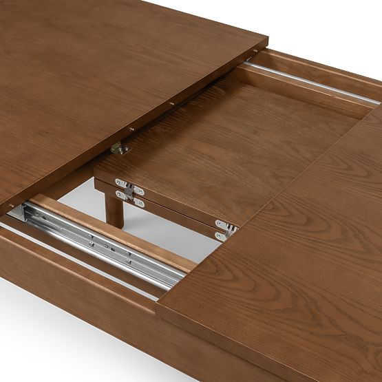 Proširivi stol Iselio 160-200 cm, pravokutni, smeđi