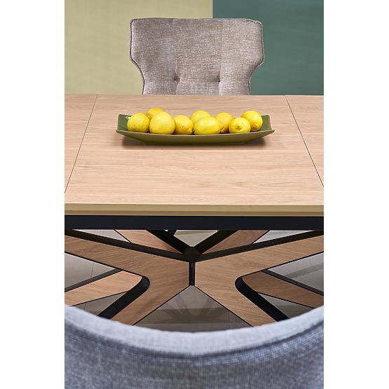 Proširivi stol JAMES, prirodni / crni (2p=1ks)