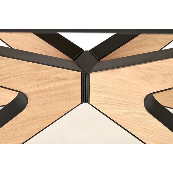 Proširivi stol JAMES, prirodni / crni (2p=1ks)